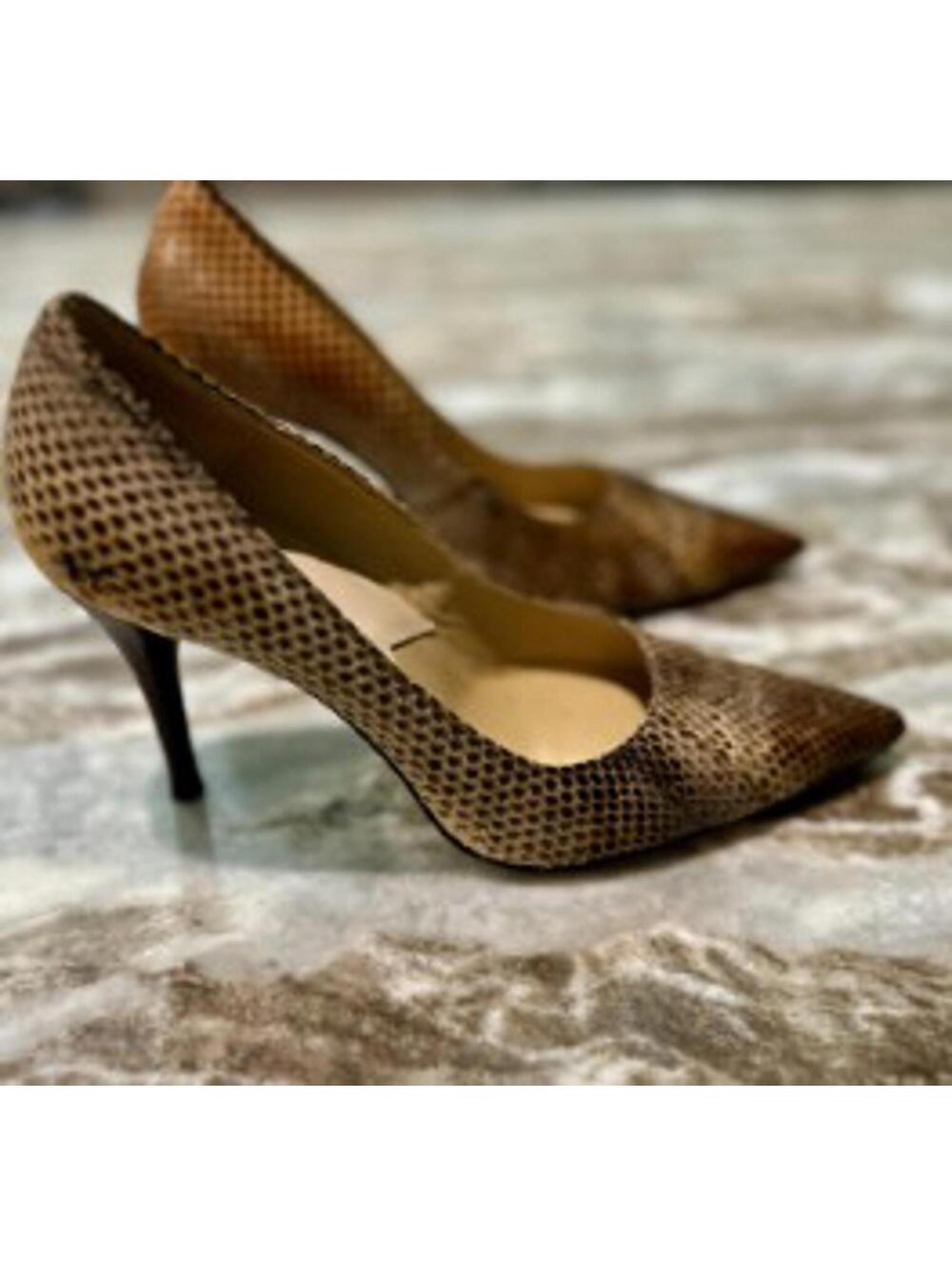 🐍 Michael Kors Rare Genuine Snakeskin Heels VGUC | 6.5 4” Heel | Luxe & Unique